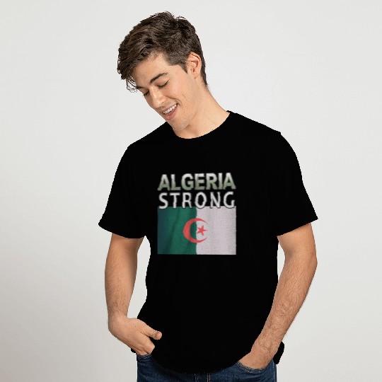 Algeria Strong Distressed Flag Plane Crash T Shirts