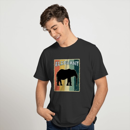 Elephant Vintage Retro T-shirt