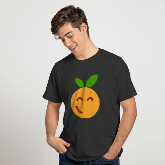 happy orange sweet fruit fruits taste tasty T Shirts