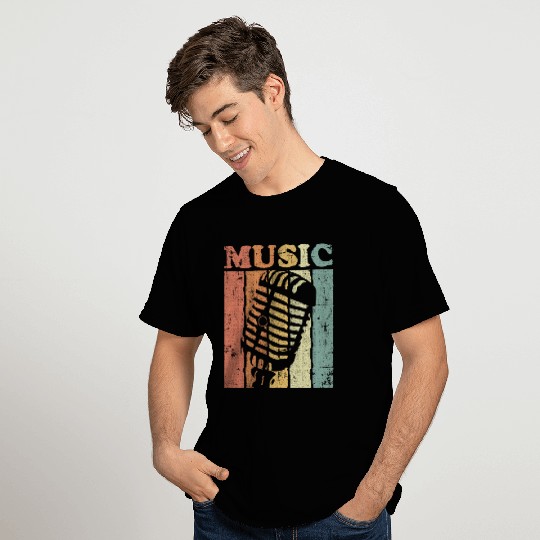 Vintage Music Microphone T Shirts