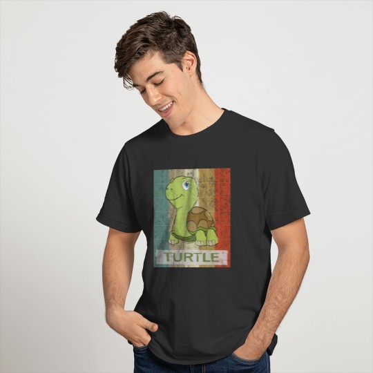 Turtle Vintage Retro Style Grunge T-shirt