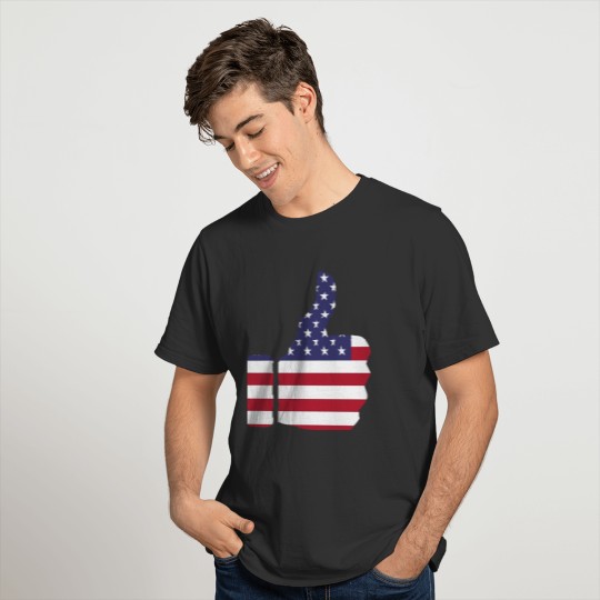 only america 4th of July USA dad t shirt T-shirt