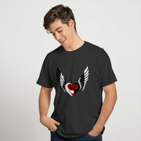 Tribal Heart Wings T-shirt