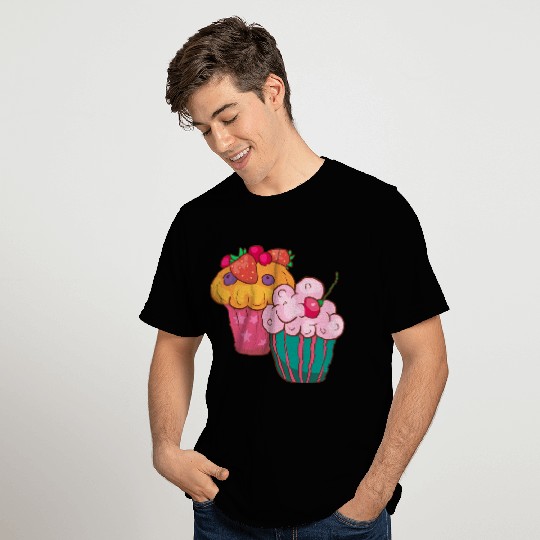 Cupcake Muffin Bakery Cake Candy Sweets Cookie T Shirts