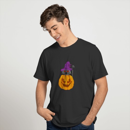 pumpkin cat T-shirt