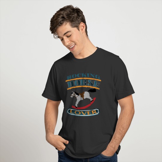 White Rocking Horse With Black Mane Gift T Shirts