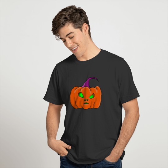 Halloween Alien Pumpkin T Shirts