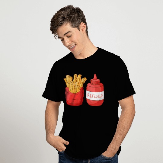 French Fries Ketchup T Shirts