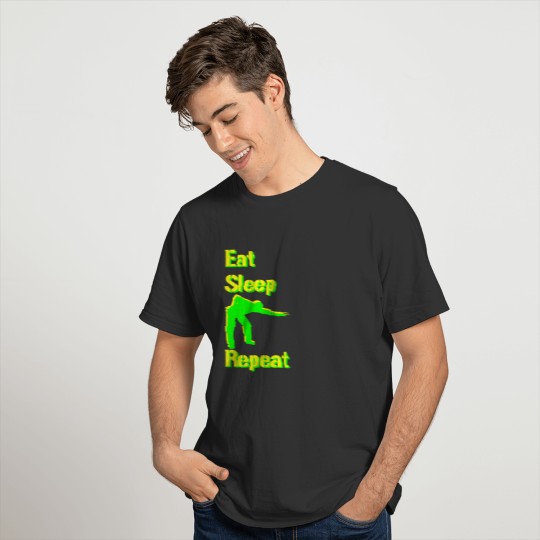 Eat Sleep Snooker Repeat T-shirt