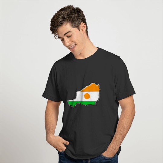 Niger Flag Map T-shirt