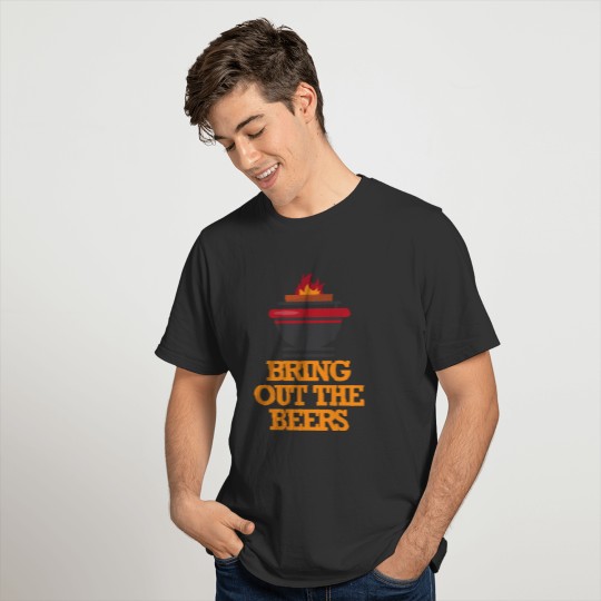 BBQ meat grill food beer gift T-shirt