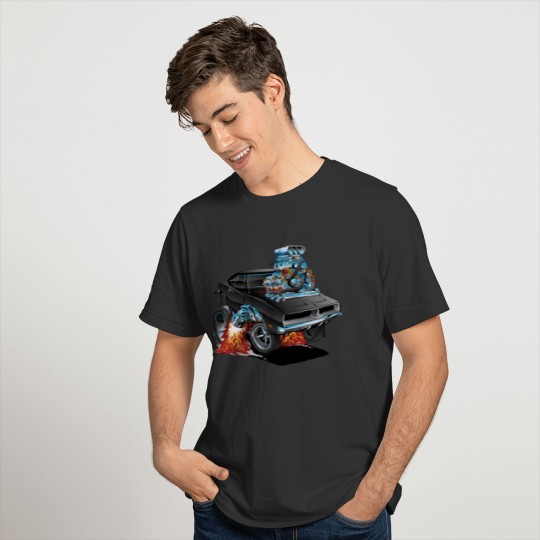 Classic 69 American Muscle Car Cartoon T Shirts