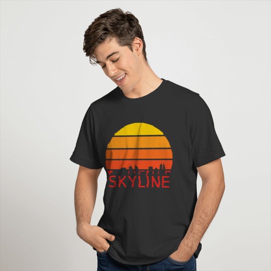 Skyline Sunset Horizon Cool Gift T-shirt