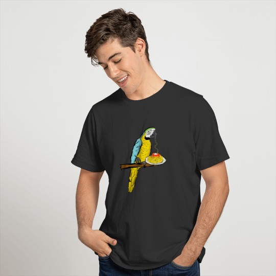 Blue-and-yellow macaw - spaghetti - italian T Shirts