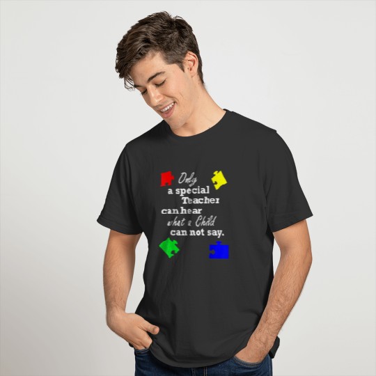 Autism Awareness Shirt Women Teacher Special Educa T-shirt