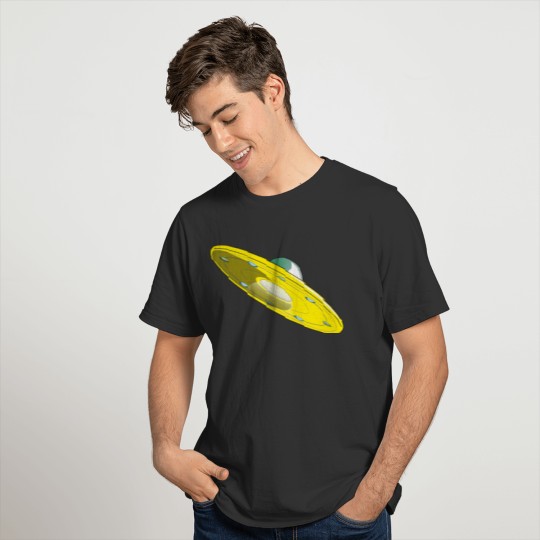 UFO flying saucer aliens T-shirt
