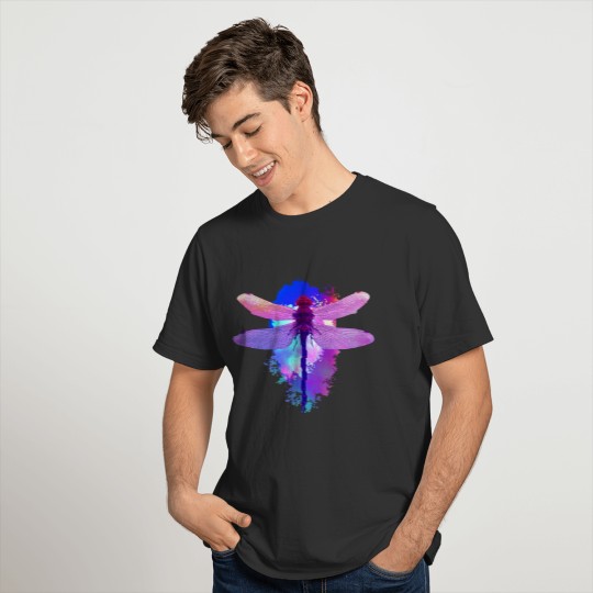 Dragonfly colorful picture Gift idea T-shirt