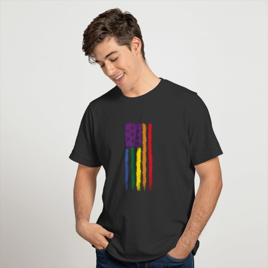 USA rainbow T-shirt
