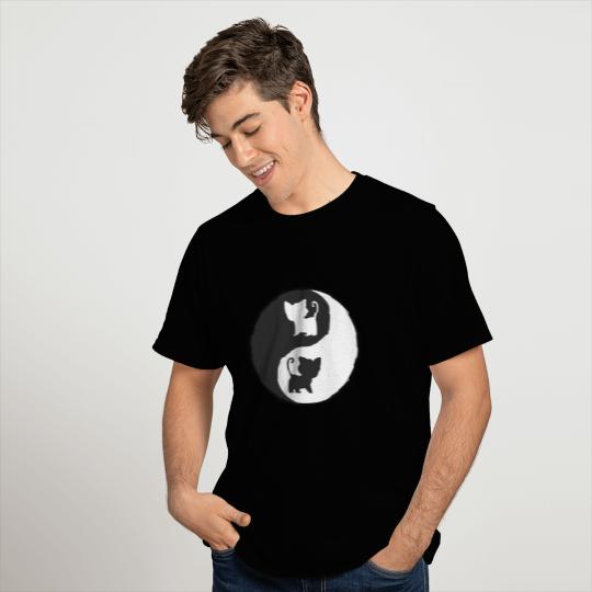 Cat Ying Yang T Shirts