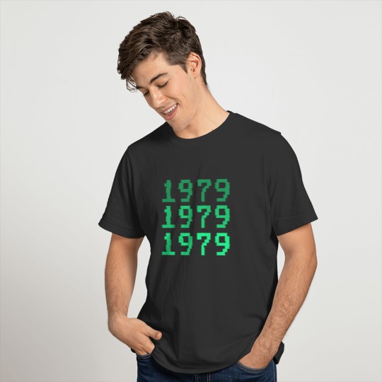 Retro 1979 Text 40th Birthday Classic T-shirt
