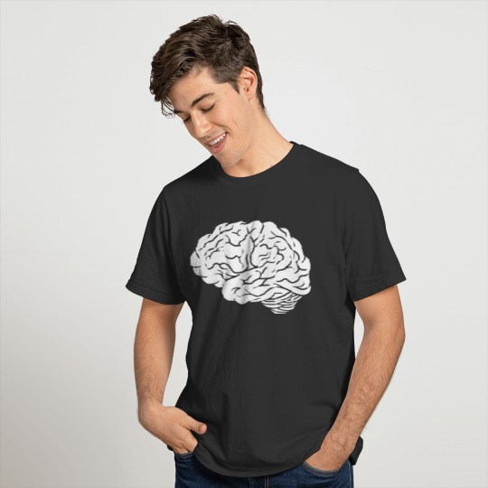 Cool design brain T-shirt