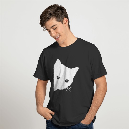 Cat Looking At You Funny Pet Custom Graphic T-shirt