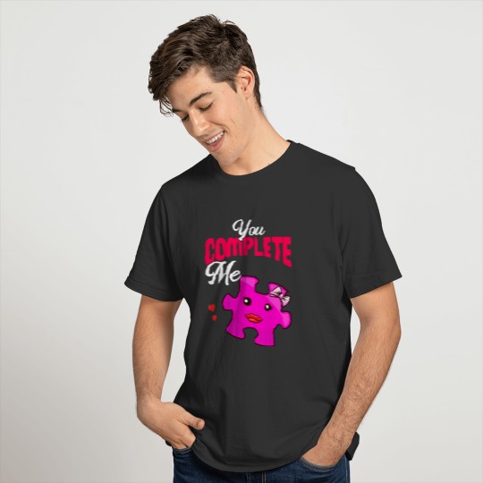 You Complete Meme Couples Matching Puzzle Piece T-shirt