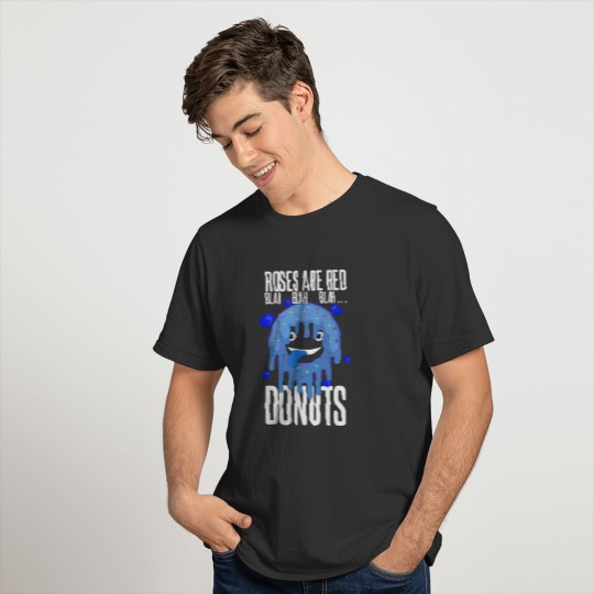 Red Roses Delicious Donuts T-shirt