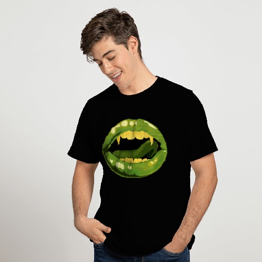 Vampire zombie mouth T Shirts