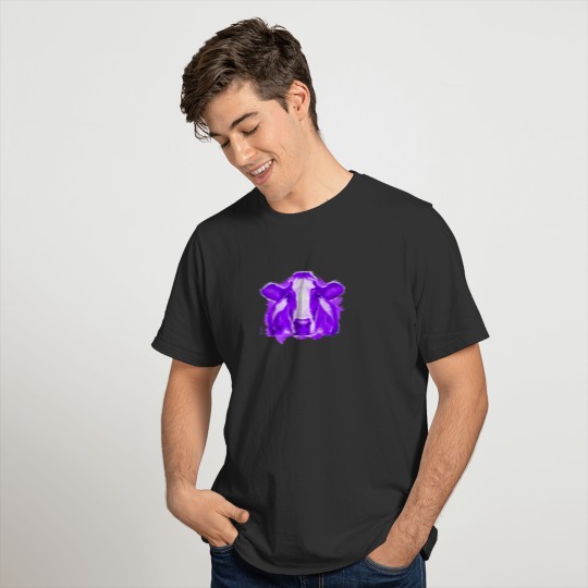 Watercolor Cow Purple Cow T Shirts