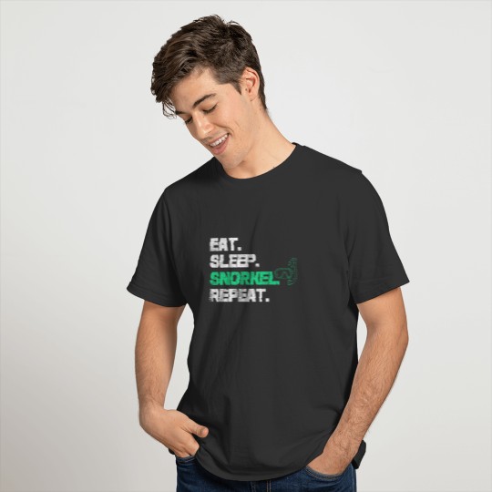Eat Sleep Snorkel Repeat (Ocean, Scuba, Diver) T-shirt
