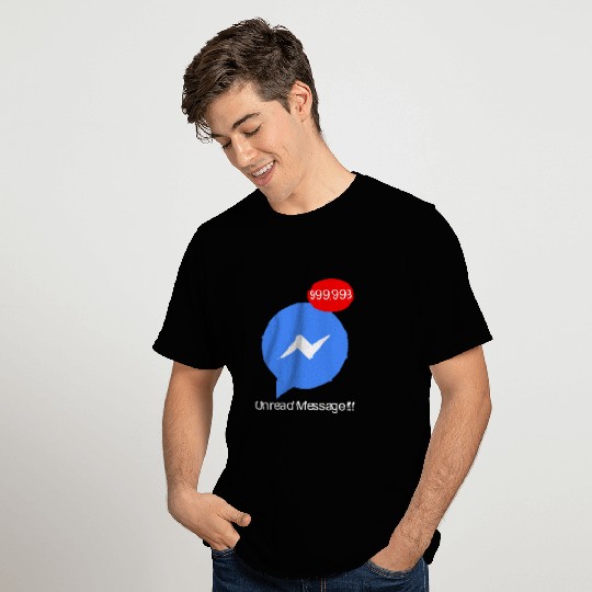 Unread Message T Shirts with Messenger in Facebook