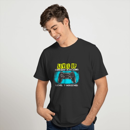 Kinder 7. Geburtstag Gamer T-Shirt Jungen 7 Jahre T-shirt