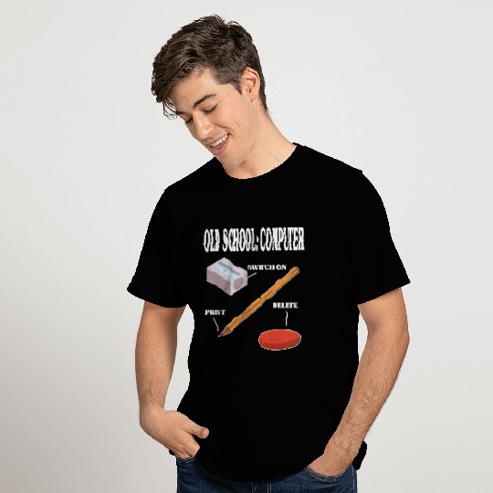 Old School Computer PC Technology T Shirts