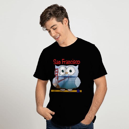 San Francisco Chubby Owl T Shirts