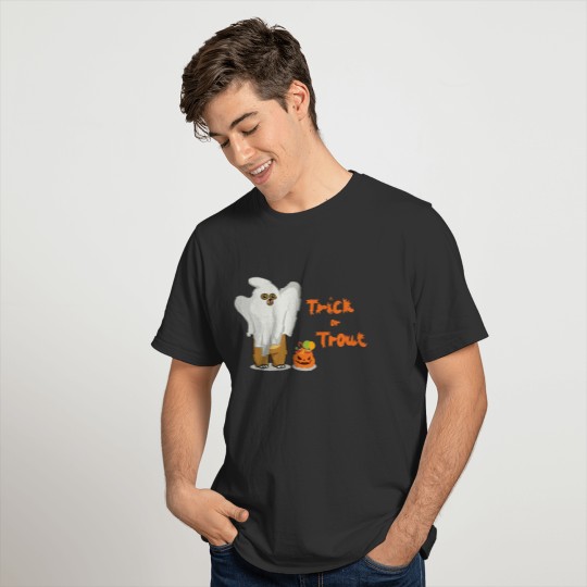 Halloween Trick or Treat Bear Trout Funny Pun Gift T Shirts