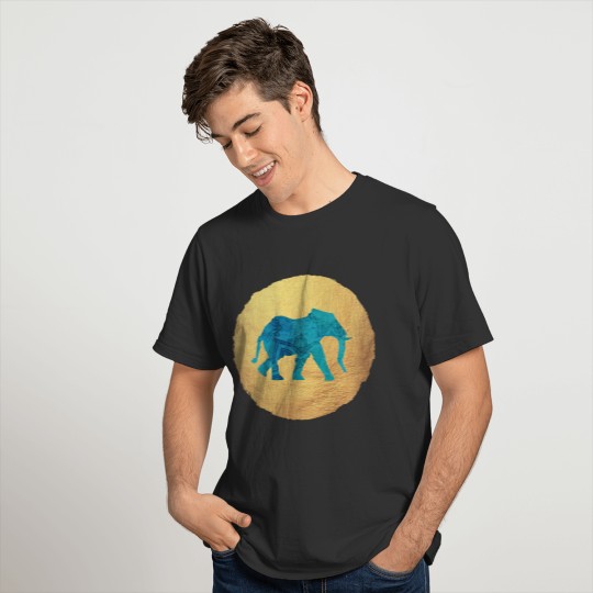Gold Mandala Elephant Yoga India Meditation Circle T Shirts