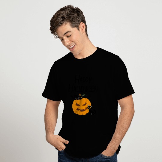 Happy Halloween cat pumpkin gift T Shirts
