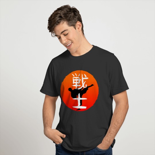 Warrior in kanji T-shirt