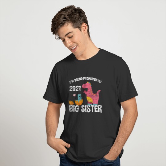 I Will Be A Big Brother 2021 Dinosaur Dinosaur T-shirt