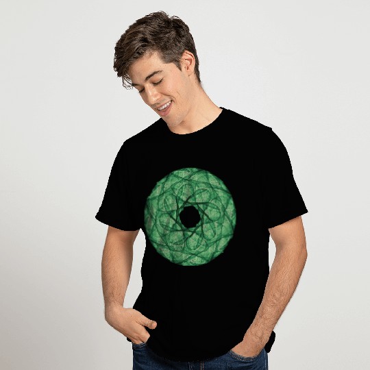 green wreath star Chakra mandala circle 12107alg T Shirts