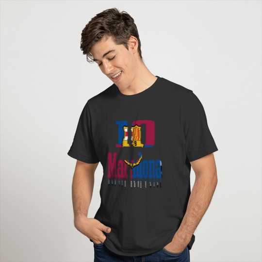 Maradona 10 - meilleur footballeur- funny shirt T-shirt