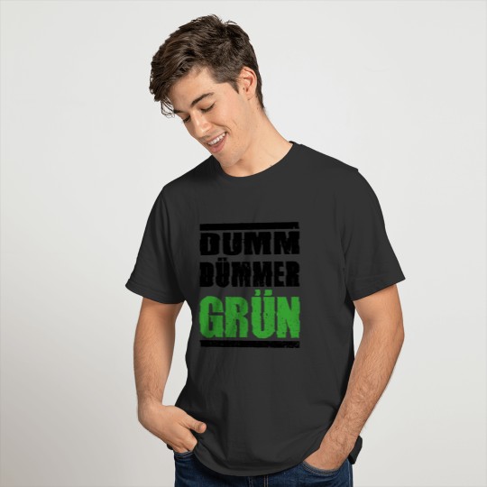 Dumb Dumber Green Politics Gift Flag T-shirt