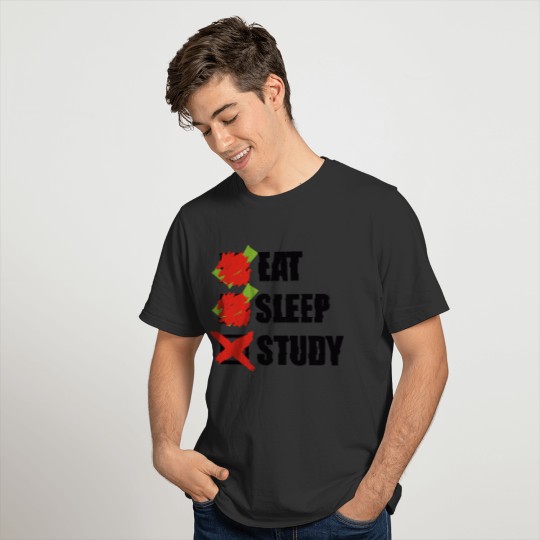 Eat sleep Study black T-shirt