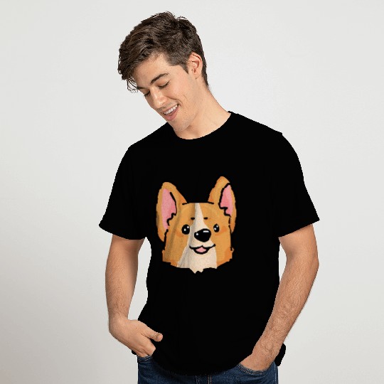 Corgi Dog Head T Shirts