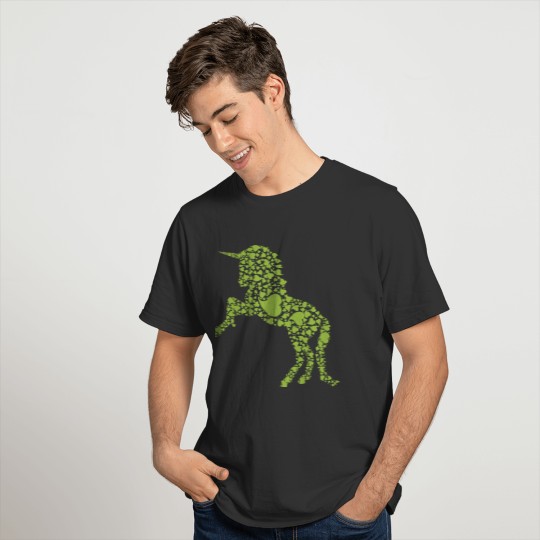 Green Horse Unicorn T Shirts