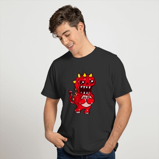 Red Angry Monster T-shirt