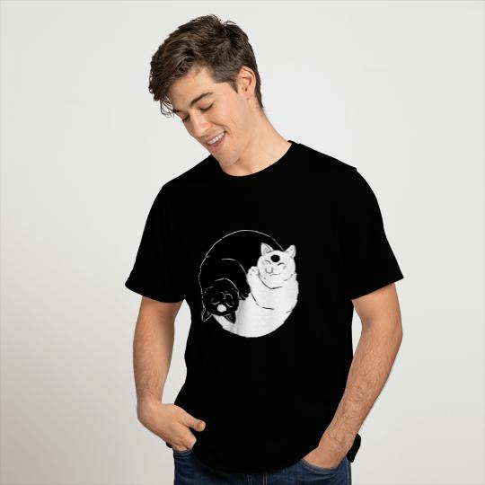 Cat Ying Yang T Shirts
