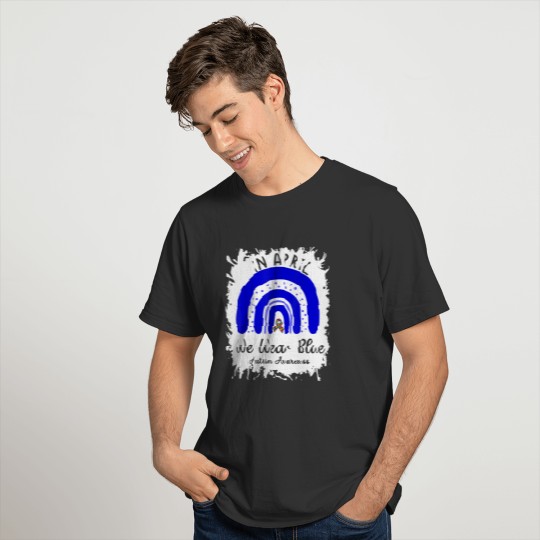 In April We Wear Blue Autism Awareness Month T-shirt