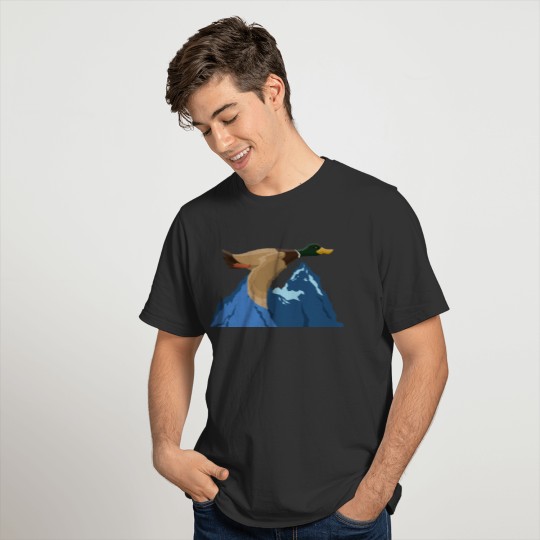Duck flying T-shirt